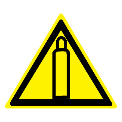 Знак W19 Газовый баллон (Пленка 050 x 050)